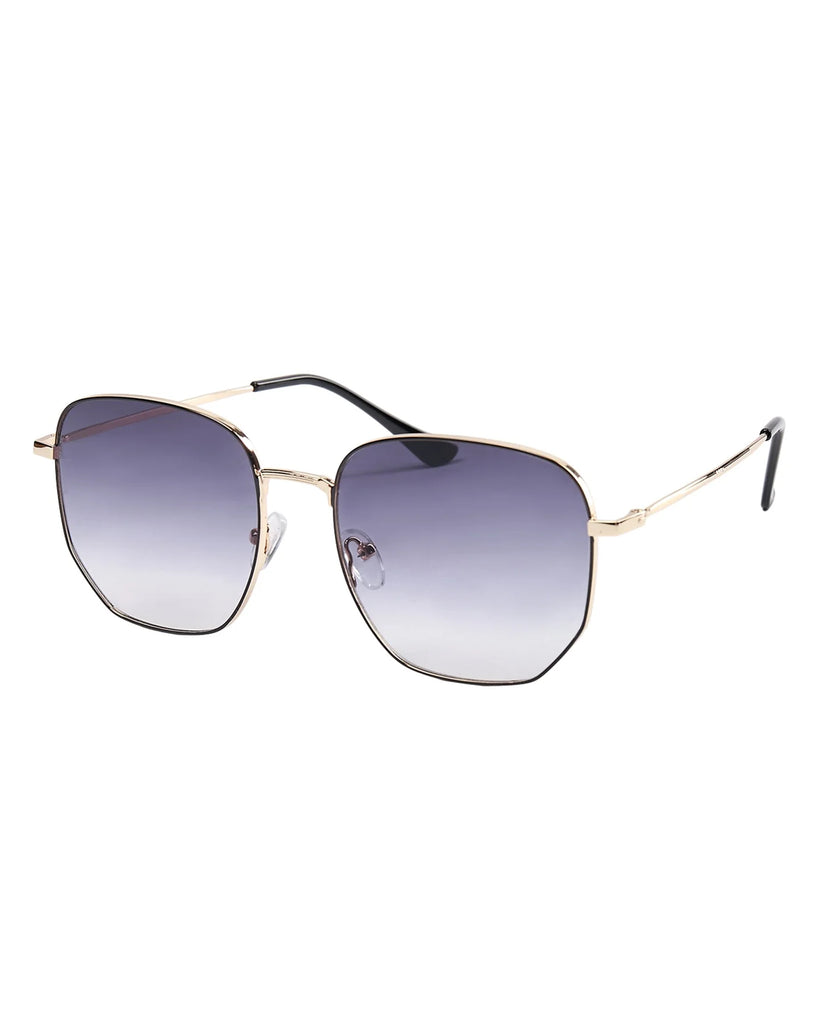 Numph Nuillon Hex Metal Frame Tinted Womens Sunglasses