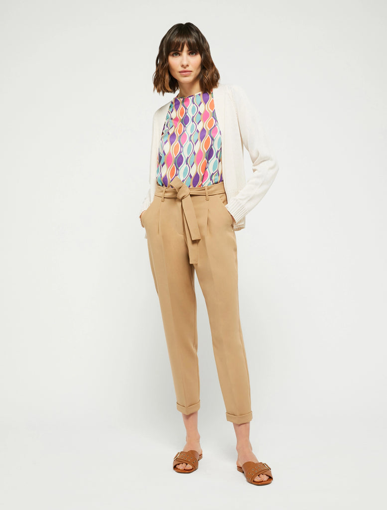 Penny Black Tremiti Plum Print Long Sleeve Blouse